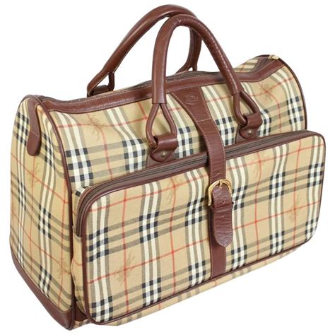 burberry leather travel duffel italy|burberry leather luggage.